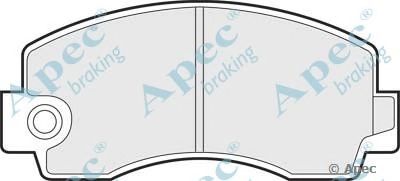 APEC BRAKING pad361 -  Комплект тормозных колодок, дисковый тормоз